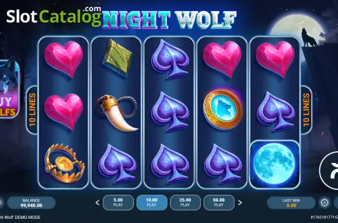 Скрин2. Night Wolf слот