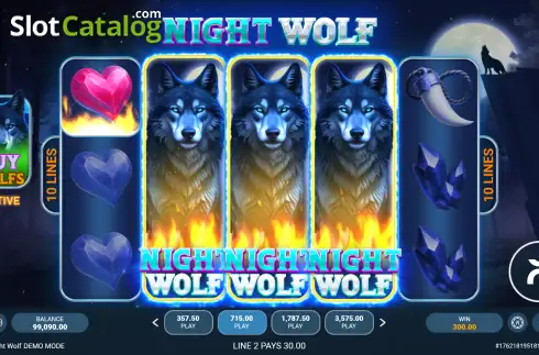 Скрин3. Night Wolf слот