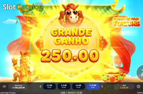 Скрин3. Cavalo De Fogo Fortune слот