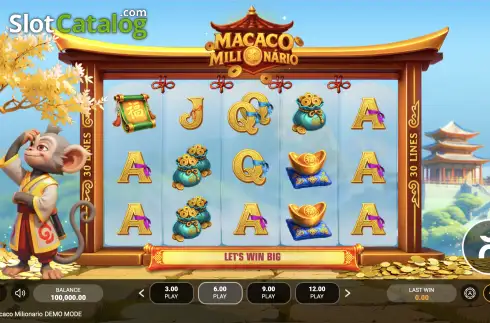 Скрин2. Macaco Milionario слот