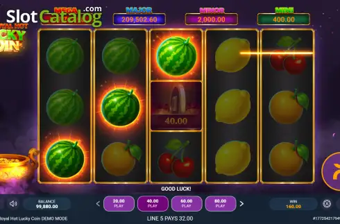 Скрин3. 20 Royal Hot Lucky Coin слот