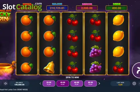 Скрин2. 40 Royal Hot Lucky Coin слот
