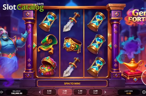 Скрин2. Genie Fortune слот