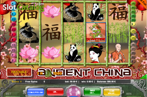 Скрин2. Ancient China (Portomaso) слот