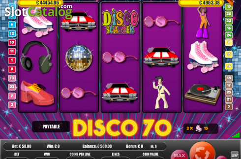 Скрин2. Disco Seventies слот