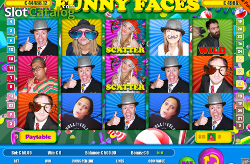 Скрин2. Funny Faces слот