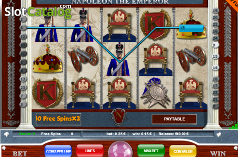 Скрин3. Napoleon (Portomaso Gaming) слот