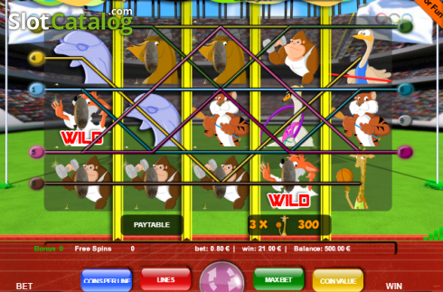 Скрин4. Olympic Animals (9) слот