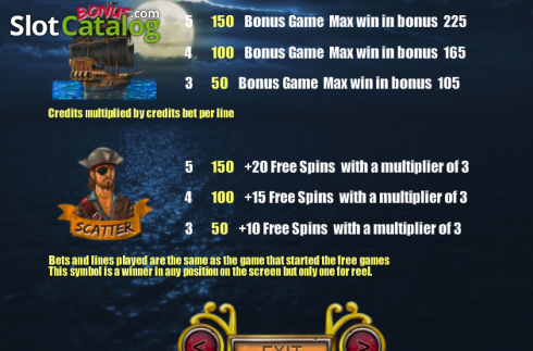 Скрин6. Pirates Night слот