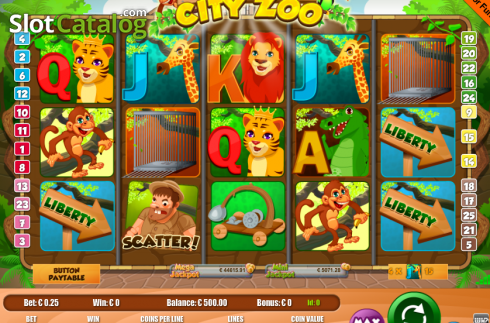 Скрин2. The Great Escape Of City Zoo слот