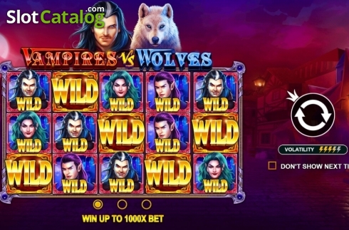 Скрин2. Vampires vs Wolves слот