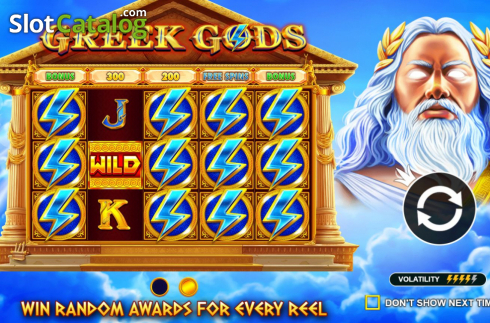 Скрин2. Greek Gods (Pragmatic Play) слот