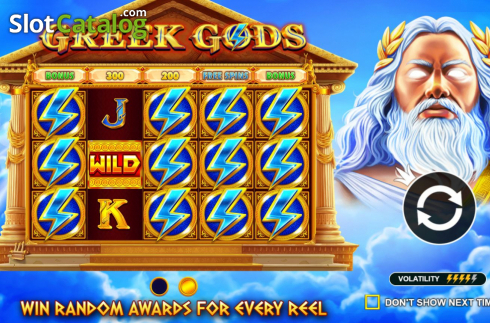 Скрин3. Greek Gods (Pragmatic Play) слот