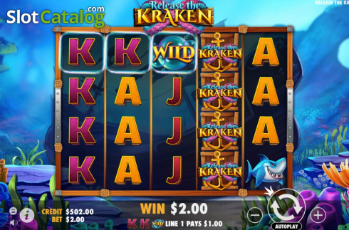 Скрин5. Release the Kraken (Pragmatic Play) слот