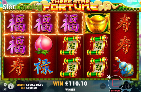 Скрин5. Three Star Fortune (Pragmatic Play) слот