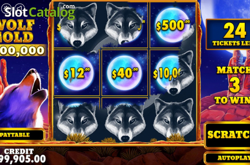 Скрин4. Wolf Gold Scratchcard слот