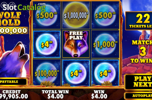 Скрин6. Wolf Gold Scratchcard слот