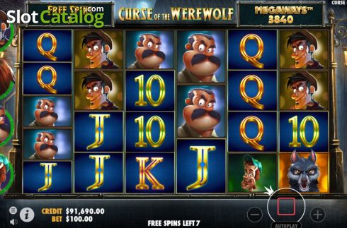 Скрин6. Curse of the Werewolf Megaways слот