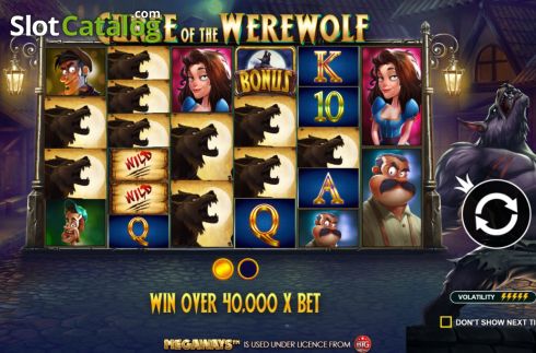 Скрин2. Curse of the Werewolf Megaways слот