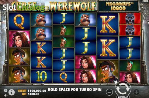 Скрин3. Curse of the Werewolf Megaways слот