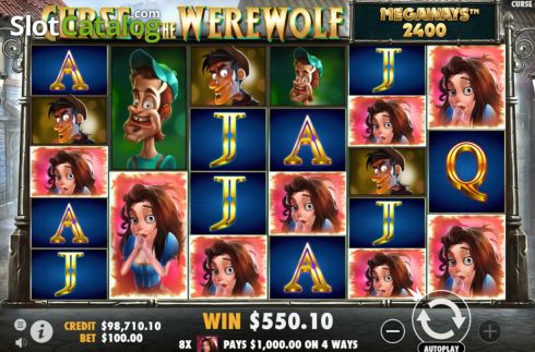 Скрин4. Curse of the Werewolf Megaways слот