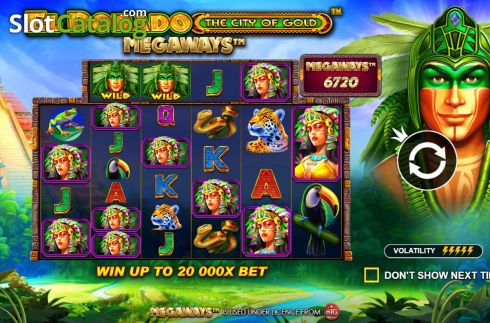Скрин2. El Dorado The City of Gold Megaways слот