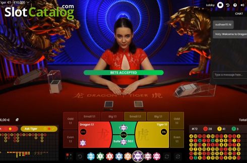 Скрин3. Dragon Tiger Live (Pragmatic Play) слот