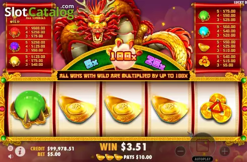 Скрин3. Lucky Dragon Ball слот