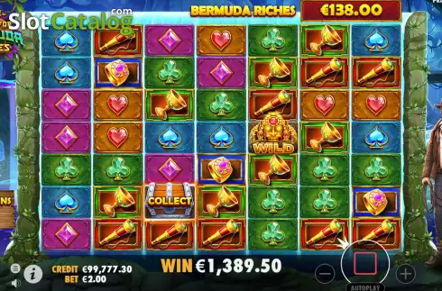 Скрин9. John Hunter and the Quest for Bermuda Riches слот