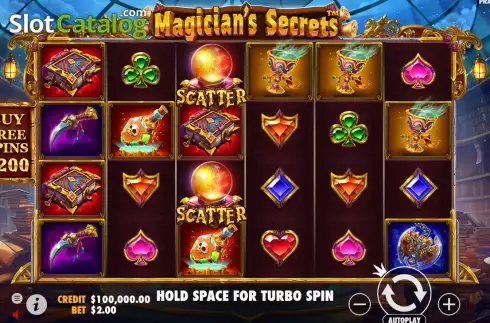 Скрин2. Magician's Secrets слот