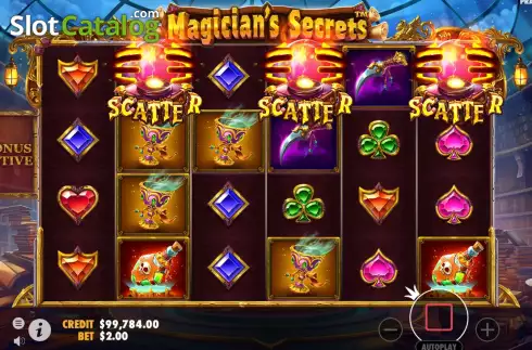 Скрин3. Magician's Secrets слот