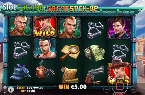 Скрин4. The Great Stick-Up слот