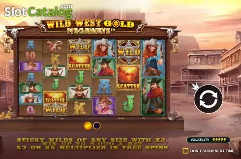 Скрин2. Wild West Gold Megaways слот