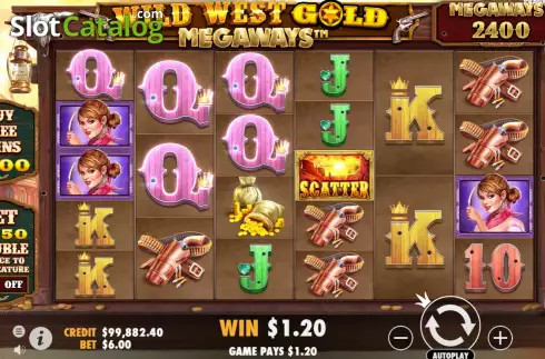 Скрин4. Wild West Gold Megaways слот