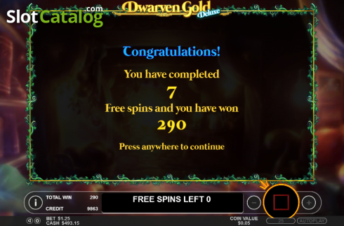 Скрин8. Dwarven Gold Deluxe слот