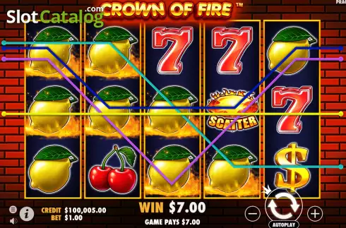 Скрин3. Crown of Fire слот