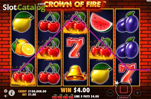 Скрин4. Crown of Fire слот