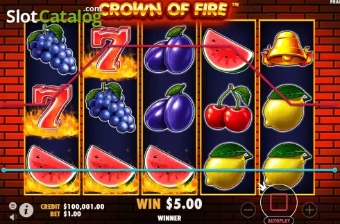 Скрин6. Crown of Fire слот