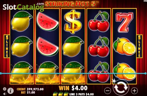 Скрин3. Striking Hot 5 слот