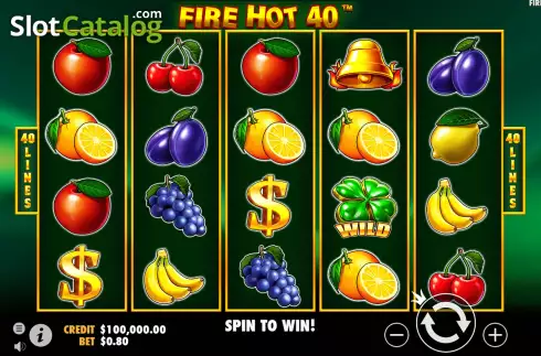 Скрин2. Fire Hot 40 слот