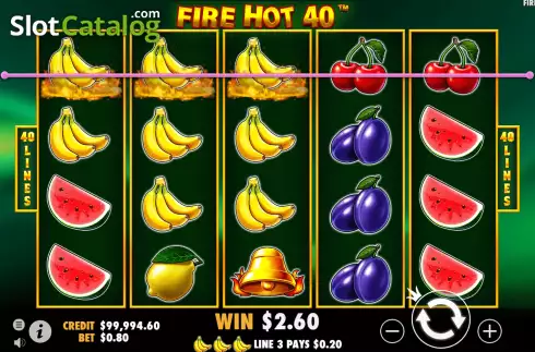 Скрин3. Fire Hot 40 слот