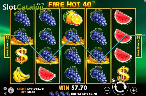 Скрин5. Fire Hot 40 слот