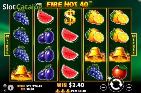 Скрин9. Fire Hot 40 слот