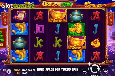 Скрин2. Dragon Hero слот