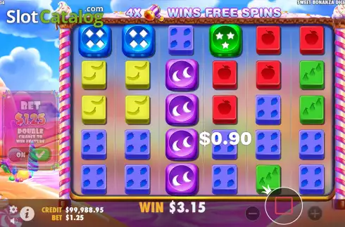 Скрин4. Sweet Bonanza Dice слот