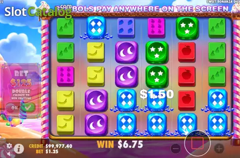 Скрин5. Sweet Bonanza Dice слот