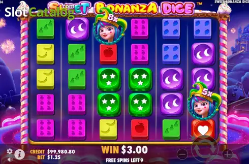 Скрин8. Sweet Bonanza Dice слот