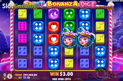 Скрин9. Sweet Bonanza Dice слот
