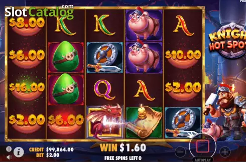 Скрин8. Knight Hot Spotz слот
