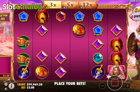 Скрин3. Sword of Party Casino слот